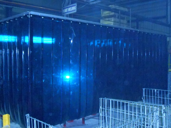 welding booth pvc strip curtains